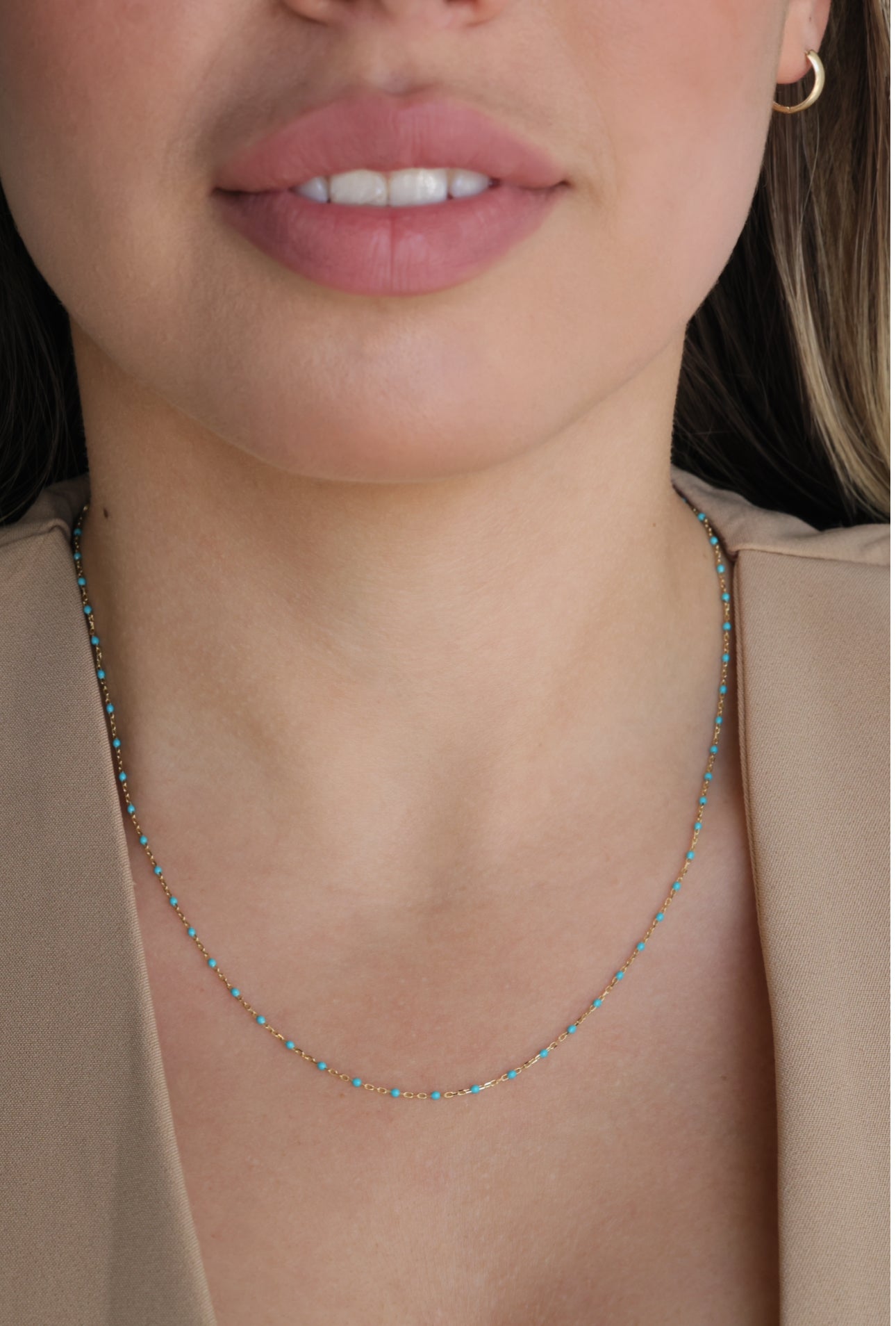 Turquoise mini stones necklace