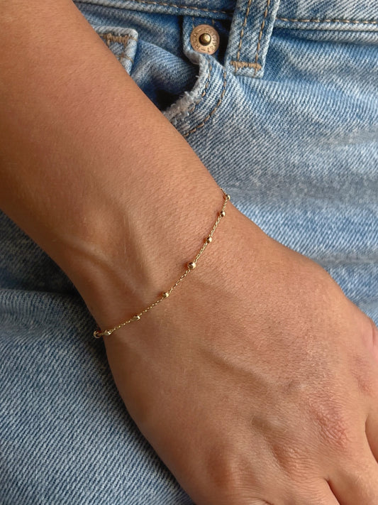 14k mini plain balls